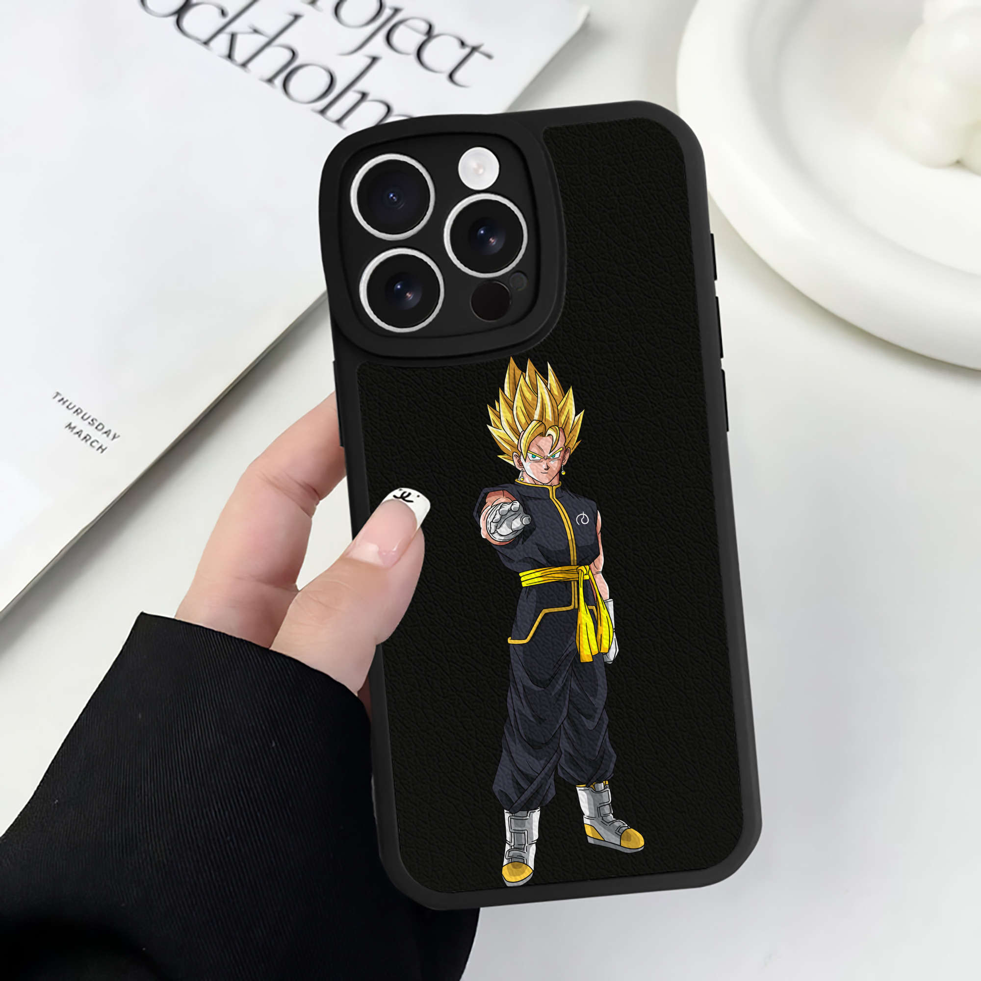 （画像用） ドラゴンボール ベジット DRAGON BALL Vegetto 【iPhone 16シリーズ対応】シリコンスマホケース（レザー調） 材質：シリコン